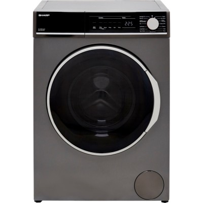 Sharp ES-NFB814AAB 8kg Washing Machine with 1400 rpm - Graphite - B Rated 